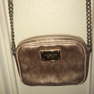 Rose gold Michael Kors crossbody bag